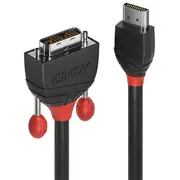 Lindy Hdmi an Dvi-D Single Link Kabel Black Line 10M  36275 4002888362757 85444290