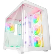 Korpuss Rampage Loopy akvārijam 7X Argb Infinity Hub ventilators White Loopy-White  8680096135835