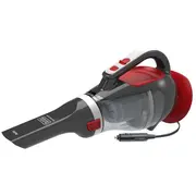 Black  Decker Adv1200 rokas putekļsūcējs Grey, Red bez maisiņa 5035048617441 Agdbdeodk0011