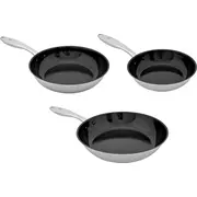 Panna Shiori no nerūsējošā tērauda 304 ar keramikas pārklājumu indukcijai 20 cm, 24 28 cm komplekts  Id349 5903839939433