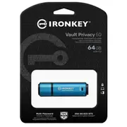 Pendrive Kingston Ironkey Vault Privacy 50, 64 Gb  Ikvp50/64Gb 7406173291628