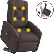 Pacelams masāžas krēsls, izvelkams, dark brown, audums  3303269 8721102962516