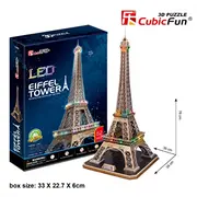 3D puzle Eifeļa tornis Gaisma  L091H 6944588205072 Wzcubd0Ug045738