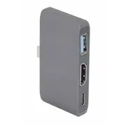 Roger Ro-Ad2 3 in 1 Usb-C Multiport Adapteris / Usb 3.0 Hdmi Pelēks  4752168078815