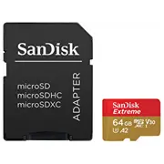 Sd Microsd Card  64Gb Sandisk Extreme Sdxc inkl. Adapter Sdsqxah-064G-Gn6Aa 0619659193386 85235110