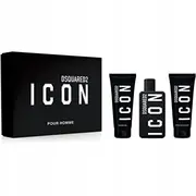 Komplekts Dsquared 2 Icon, Eau De Parfum, Vīriešiem, 100 ml  Dušas želeja, Visu ādas tipu, Mitrinošs pēc skūšanās balzams, Vīriešiem 8011003900206