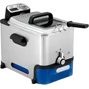 Tefal Fritteuse Oleoclean Pro Fr 8040 Edelstahl/Black, 2.300 Watt, Ölbehälter 3,5 Liter, Timer  Fr8040 3045386366545