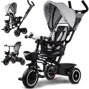 Mazais velosipēds bērnu trīsriteņu 3In1 ar jumtiņu Sp0650  Sz 5905258539058
