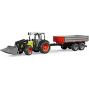 Bruder Claas Nectis 267 F mit Frontlader und Bordwandanhänger  02112 4001702021122