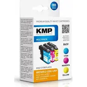 Tintes kasetņu komplekts Kmp Triple Pack B63V - 3 gab. 11.8 ml krāsas Cyan, Magenta, Yellow saderīgs tintes kasetne Brother Dcp-J4120, Mfc-J4420, J4620, J5320, J5620, J5625, J5720, Business Smart Mfc-J4420  1530,4050
