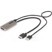 Adapteris Av Startech 148B-Hdmi-Dp-8K kabelis 0,3 m Hdmi A tipa Standarta Displayport Black, Silver  0065030900867