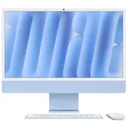 Apple 24 collu iMac dators ar Retina 4.5K ekrānu, M4 mikroshēmu 10 kodolu Cpu un Gpu, 16Gb, 256Gb Ssd, Blue  Mwv13D/A 195949597169