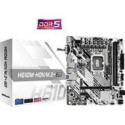 Asrock H610M-Hdv/M.2 D5 Intel H610 Lga 1700 micro Atx plates karte  4710483943478 Plyasr1700055