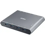 Aten 2-Portu 4K Dp Usb-C Kvm dokstacija ar barošanu un pārslēdzēju  Us3311 4710469342806