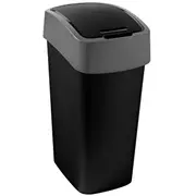Atkritumu spainis Flip Bin 45L melns/sudraba  0802172Y09 3253922172165