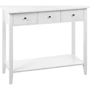 Beliani Konsoles galds ar 3 atvilktnēm White Galva  369295 Bel 4255664812094