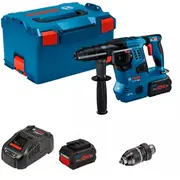 Bosch Powertools Akku-Bohrhammer Gbh 18V-28 Cf Professional, 18Volt Blau/Black, 2X Akku Procore18V 8,0Ah, Bluetooth, in L-Boxx  0611921002 4059952611693