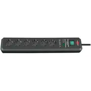 Brennenstuhl Secure-Tec Steckdosenleiste 6-Fach Anthrazit, 2 Meter, 19.500A Überspannungsschutz  1159540366 4007123602285
