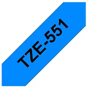 Brother Schriftband Tze-551 24 mm, Black auf blau  Tze551 4977766686532