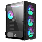 Montech X3 Glass Midi-Tower, Rgb, Tempered - Black  Gemt-015 4710562745221 Bk