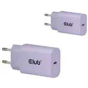 Club3D Lifestyle Usb-C lādētājs 30W, 2 gab. lila retail  Cac-3025 8719214473440 85444290