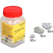 Delock  Rj45 Modularer Stecker Cat.6A mit Knickschutztülle 67177 4043619671779 85366990
