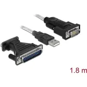 Usb kabelis Delock Usb-A - 1.8 m Black 61308  4043619613083 85366990