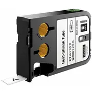 Dymo Lente Xtl 2,7M nepārtraukta termosaraujama caurule 12 mm kabeļiem Min. 2.6Mm Max. 7.6Mm, melna uz balta, 1868810  0071701001894