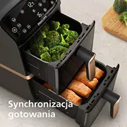 Frytkownica beztłuszczowa Philips Ovi Dual Basket Na462/70  8720389072239