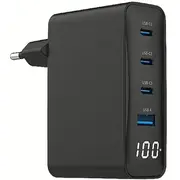 Gembird Ta-Uc-Pdqc100Lcd-01-Bk Universālais Tīkla Lādētājs Usb / Usb-B 100W  8716309133869
