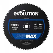 Global Saw Diska zāģis tērauda griešanai Evolution Evomax 355 mm Ø355 x 25,4 mm, 80 zobu Cermet  Evo-M355Cmt-80Csmax 5056583017183