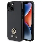 Guess Strass Metal Logo Back Case Aizsargapvalks Priekš Apple iPhone 15 Plus  Guhcp15Mps4Dgpk 3666339150730