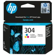 Hp 304 Tri-Color Tintes Kārtidžs  N9K05AeUus 889894860736