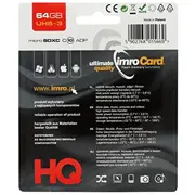 Imro Atmiņas Karte microSDXC 64Gb / cl. 10 Uhs-3  Adapteris Microsdxc10/64G Adp 5902768015669