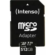 Intenso microSDXC 512Gb C10 Uhs-I Profesionālā atmiņas karte  adapteris 3433493 4034303037674