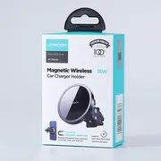 Joyroom Car Mount Wireless Charger Magsafe Clamp Holder Air Outlet Verison 4.5-6.7 inch, 15W, Black Jr-Zs240-Air  6941237133236