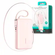 Joyroom Power Bank ar digitālo displeju, CUU, Pd 35W, 10000 mAh iebūvētu izvelkamu Type-C un Lightning lādēšanas kabeli 0.7M Pink Jr-Pr2L  Jr-Pr2L-Pnk 6956116762315