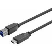 Usb kabelis Vivolink Usb-C - Usb-B 12.5 m Black Prousbcbmm12.5  5704174849933