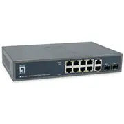 Levelone PoeSwitch 8Xge Poe/2Xge/2Xsfp 150W 19Unman.metall  Gep-1221 4015867227978 85176200