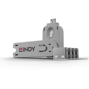 Lindy Usb Typ A Portschlösser 4Xweiss mit Schlüssel  40454 4002888404549 83014090