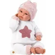 Llorens 16348 Lelle mazulim 36 cm pink cepurīte  8426265163489