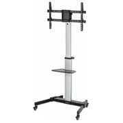 Manhattan Regulējams mobilais Tv statīvs 37-86 līdz 50Kg ar Pivot un Av plauktu  Monitor Mount, Trolley 766623462327