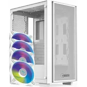 Korpuss Zenpc datorkorpuss Z1 Mesh Glass White 4X P12 Pwm Pst Argb  Zen.mha.01.Wh.4A 5904569414269