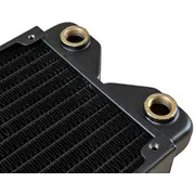 Phobya R27-S480 Radiator, 480 mm 18 Fpi, Kupferlamellen, 2X G1/4-Zoll-Anschlüsse  Black Wara-612 4049469346362
