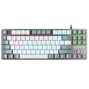 Rampage mehāniskā spēļu tastatūra Snug Rgb Krgd Red white-grey  Snugk14Rs-Wg 8680096144431 Kl-G-Rmpg-017