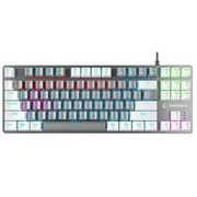 Rampage mehāniskā spēļu tastatūra Snug Rgb Krgd Red grey-white  Snugk14Rs-Gw 8680096144417 Kl-G-Rmpg-018