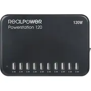 Realpower Ladestation Power Station 120  120W 10Xusb-A 321132 4040895007582 85076000