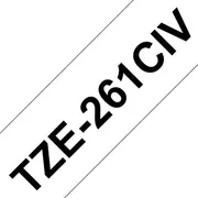 Schriftbandkassette Brother Tze-261Civ 36Mmx8M weiß/Black  Tze261Civ 4977766685566 48219090