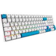 Sharkoon Skiller Sgk50 S2 Pbt White, vācu izkārtojums, Gateron G Pro 3.0 Yellow  4044951040865