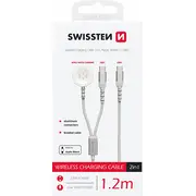 Swissten 2In1 Bezvadu Lādētājs Apple Watch un Usb-C / 1.2M  22065504 8595217487017